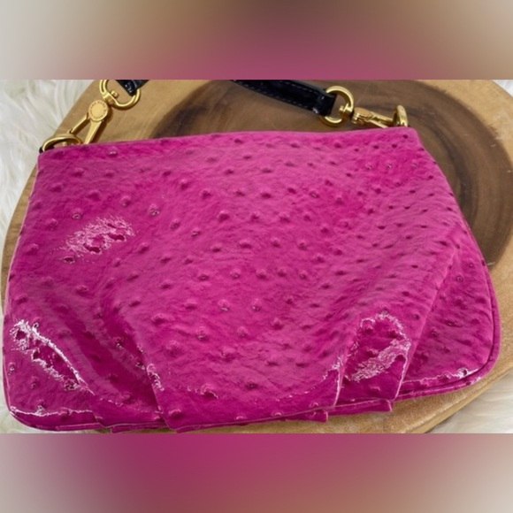 Marc Jacobs Classic Q Crossbody - Ostrich Pink & Black - Rare Find - Picture 11 of 12